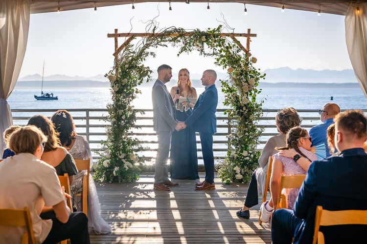 Ray's Wedding Couple at Seattle Waterfront Wedding and Event Venue