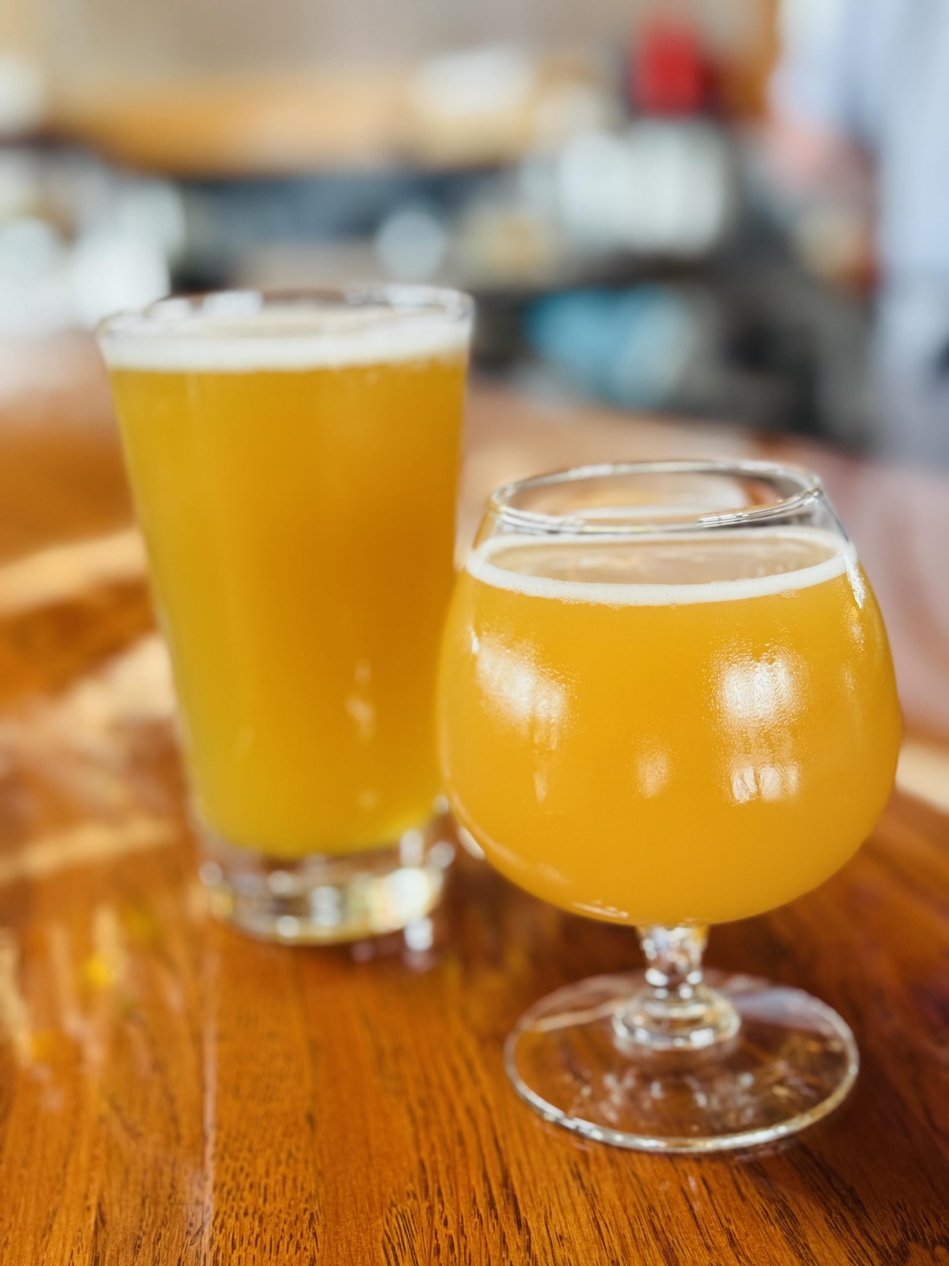 Two cold glasses of beer at Ray's Cafe